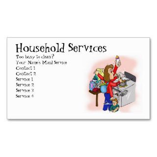 Household Services Business Card Template
