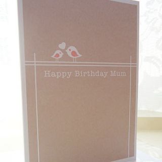 personalised 'happy birthday mum' card by ello design