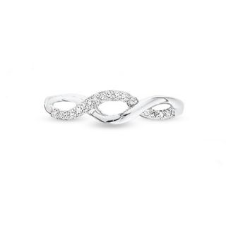 brilliant value 1 10 ct t w diamond twine ring in 10k white gold orig