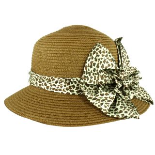 Faddism Faddism Womens Summer Ribbon Straw Hat (one Size) Brown Size One Size Fits Most