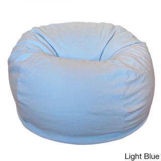 Ahh Products Anti pill 36 inch Wide Fleece Washable Bean Bag Chair Blue Size Large