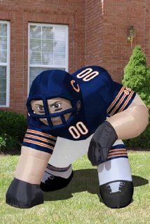 Huge 5' NFL Chicago Bears Lineman Inflatable Outdoor Yard Decoration  Outdoor Statues  Patio, Lawn & Garden