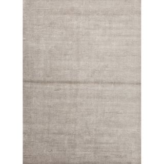 Hand loomed Solid Pattern Gray/ Black Accent Rug (2 X 3)