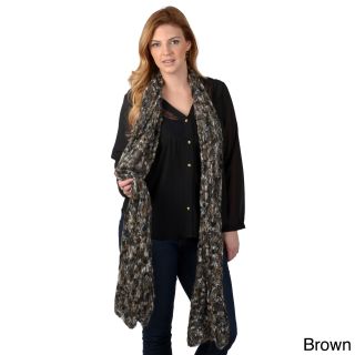 Journee Collection Womens Patterned Knit Scarf