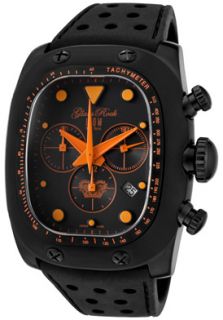 Glam Rock GR70106  Watches,Gulfstream Chronograph Black Dial Black Silicone, Chronograph Glam Rock Quartz Watches