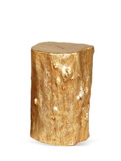 Gold Leaf Log Accent Table by Origins