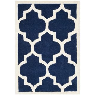Safavieh Handmade Chatham Dark Blue Wool Rug (2 X 3)