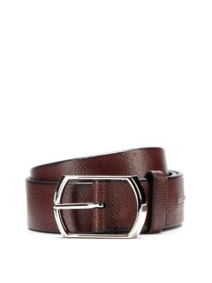 Pebbled Leather Belt by Bruno Magli