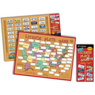 Universal Map License Plate Laminated Map Game