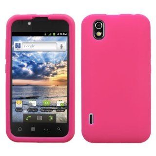 Soft Silicone Skin Case(Hot Pink) For LG LS855(Marquee) Cell Phones & Accessories