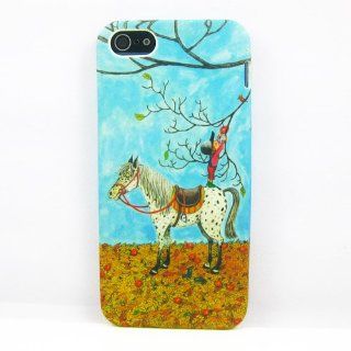 New Cute Children And The Horse Comic Cute TPU Gel Silicone Case Cover Skin For Apple For Iphone 5 Cases Cell Phones & Accessories