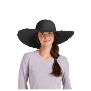 Coolibar UPF 50+ Women's Ruffle Edge Sun Hat (Black   One Size)