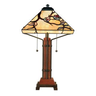 Tiffany Grove Park With Multi Finish Table Lamp