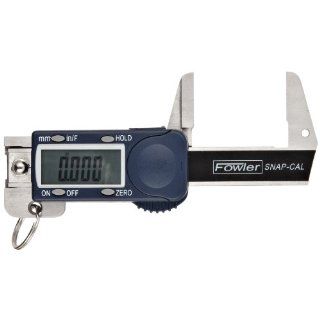 Fowler 54 550 000 1 Hardened Stainless Steel Inch, Metric and Fraction Reading Snap Caliper, 0 1.25" Measuring Range, 0.0005" Resolution, 0.001" Accuracy Snap Gauges