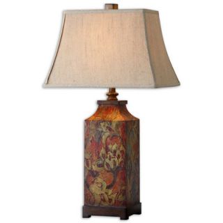 Uttermost Colorful Flowers 1 Light Table Lamp