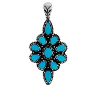 American West Sterling Sleeping Beauty Turquoise Enhancer —
