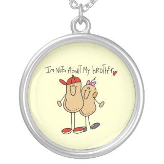 Nuts About My Brother T shirts and Gifts Pendant
