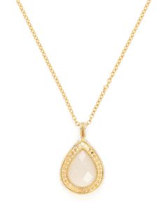 Gili Teardrop Shaped Moonstone Pendant Necklace by Anna Beck Jewelry