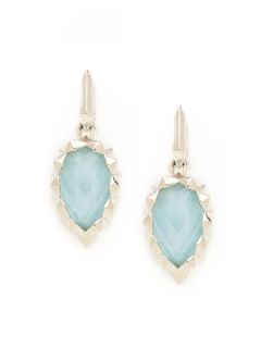 Superstud Blue Cats Eye Triplet Teardrop Earrings by Stephen Webster