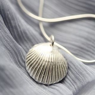 cockle shell pendant by claire mistry