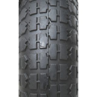 Knobby Tire on Wheel — 10in. x 4.10/3.50 x 4  Low Speed Wheels