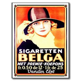 Vintage Sigaretten Belga Postcard