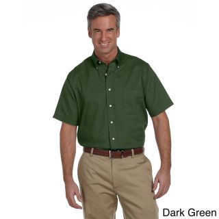 Van Heusen Mens Short sleeve Wrinkle resistant Oxford Green Size XXL
