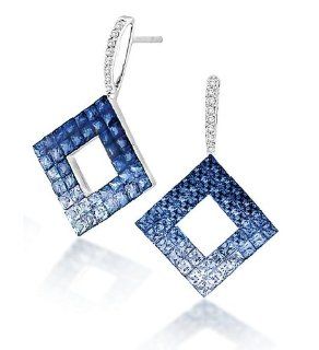 Asher Collection Rainbow Sapphire Earrings Asher Jewelry