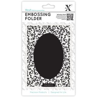 Xcut Universal A6 Embossing Folder swirls