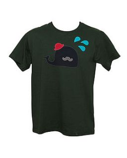 men's whale applique t shirt by not for ponies