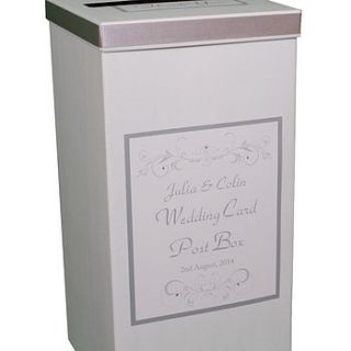 personalised lucy wedding post box by dreams to reality design ltd
