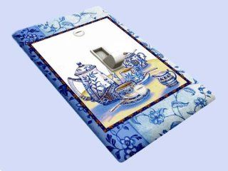 Blue Willow Tea Decorative Switchplate Cover   Single Switch Plates  