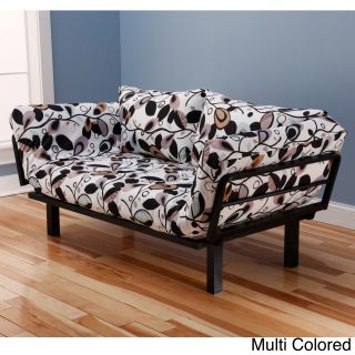 Eli Spacely Multi flex Black Metal Daybed Lounger With Mattress And Pilllow Set
