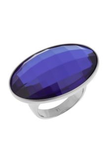 Calvin Klein KJ10BR01010 6  Jewelry,Womens Stainless Steel With Blue Onyx Stone Big Ring, Fashion Jewelry Calvin Klein Rings Jewelry