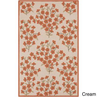 Paule Marriot Hand hooked Cannes Contemporary Floral Rug (2 X 3)