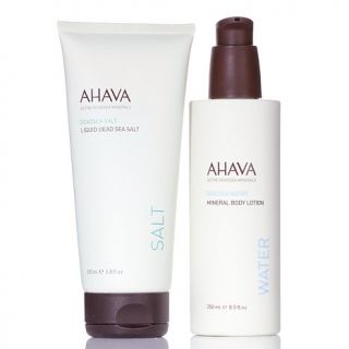 AHAVA Dead Sea Liquid Salt, Body Lotion Beauty Treatment Duo