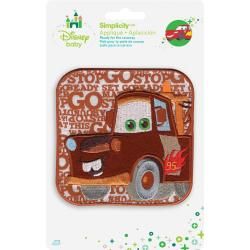 Disney Cars Mater Words Iron on Applique