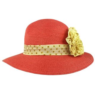 Faddism Faddism Vintage Summer Travel Hat Red Size One Size Fits Most