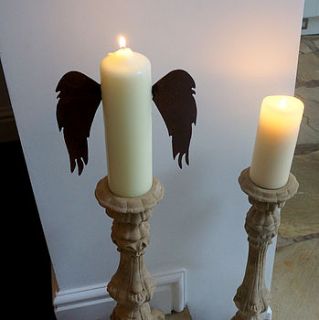 candle angel wings by ball & byrne