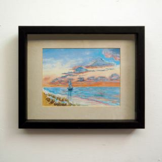 framed seascape five print by smart deco