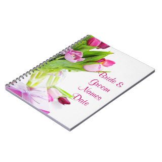 Tulips Wedding or Shower Guestbook Notebook