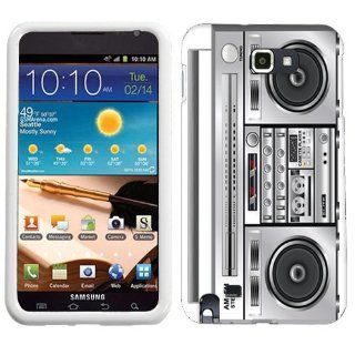 Samsung Galaxy Note Retro Boom Box Hard Case Phone Cover Cell Phones & Accessories