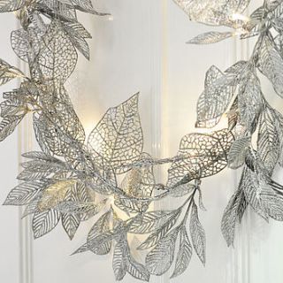 silver eastern leaf fairy lights by primrose & plum