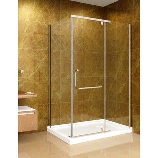 Aston Clear 48x35 inch Glass Shower Enclosure (8mm) with Base Aston Shower Doors