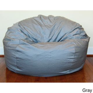 Ahh Products Denim 36 inch Washable Bean Bag Chair Grey Size Large
