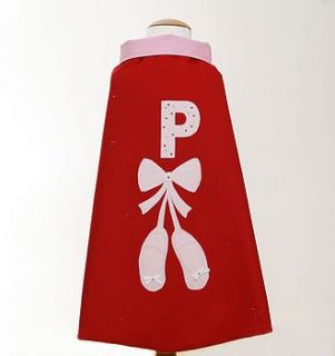 girls personalised ballet dancer dressing up cape by red berry apple