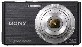 Sony Cyber shot DSC W610 14.1 MP Digital Camera with 4x Optical Zoom and 2.7 Inch LCD (Black) (2012 Model)  Point And Shoot Digital Cameras  Camera & Photo