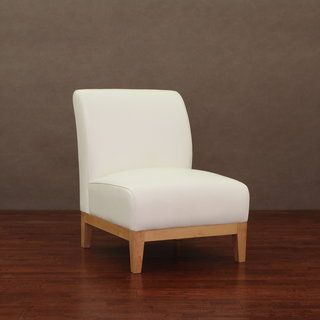 Cole White Leather Chair Chairs