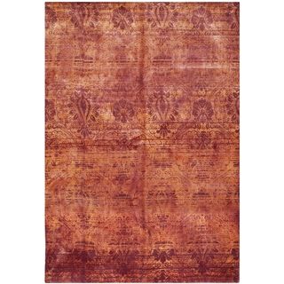 Safavieh Hand knotted Tibetan Contemporary Red Wool Rug (9 X 12)