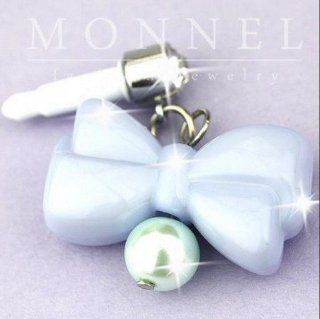 Ip556 Cute Plastic Bow Anti Dust Plug Cover for Iphone 4 4s Cell Phones & Accessories